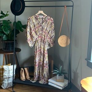 Aztec printed maxi dress